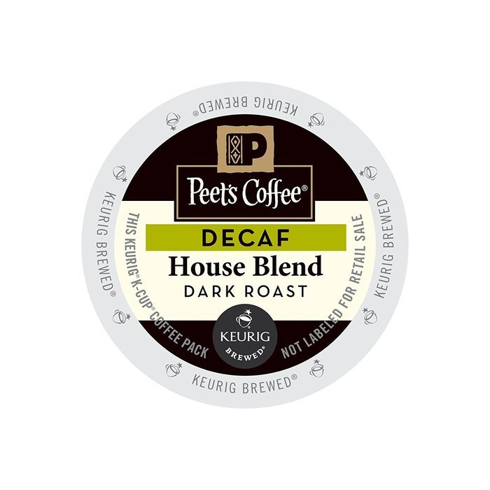 Peet's Coffee & Tea Coffee Decaf House Blend K-Cup Portion Pack for Keurig K-Cup Brewers, 88 Count N2