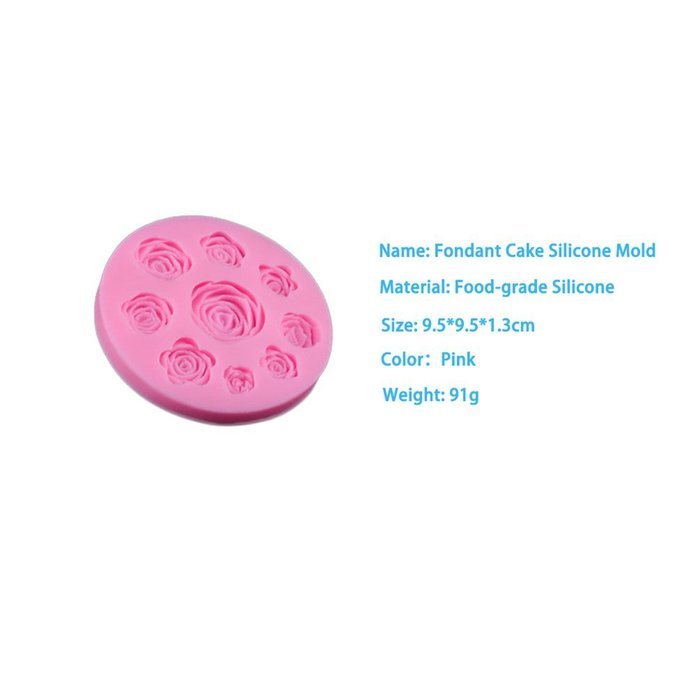 IVYRISE Silicone Cake Mould Decoration Non Stick Fondant Cookie Baking Mold DIY Soap Molds Pan N17