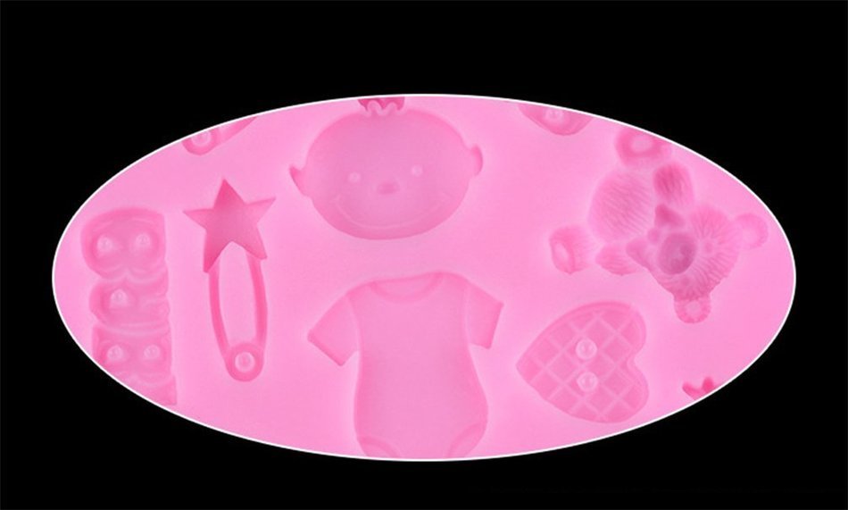 IVYRISE Silicone Cake Mould Decoration Non Stick Fondant Cookie Baking Mold DIY Soap Molds Pan N38