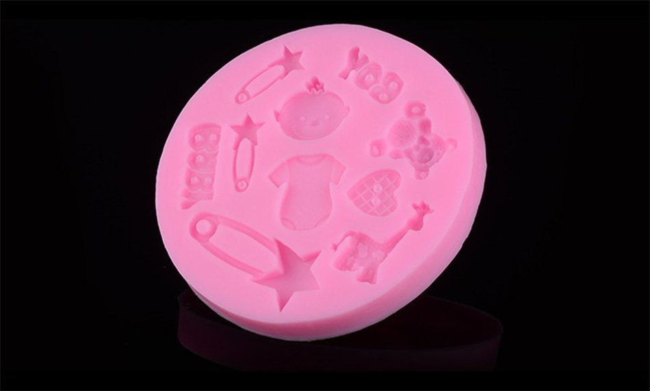 IVYRISE Silicone Cake Mould Decoration Non Stick Fondant Cookie Baking Mold DIY Soap Molds Pan N41