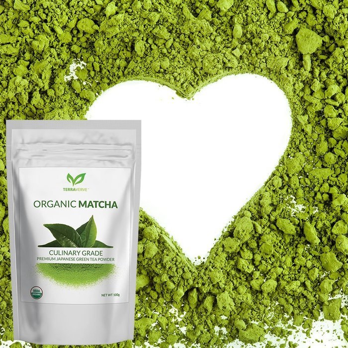 TerraVerve Organic Culinary Grade Matcha Green Tea Powder N6