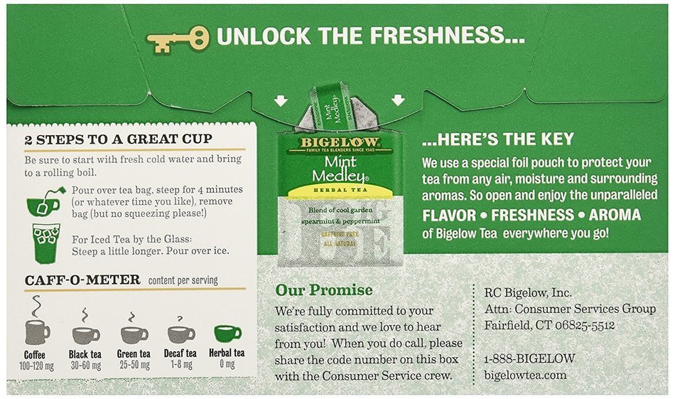 Bigelow Tea Mint Medley Tea, 20 ct N3
