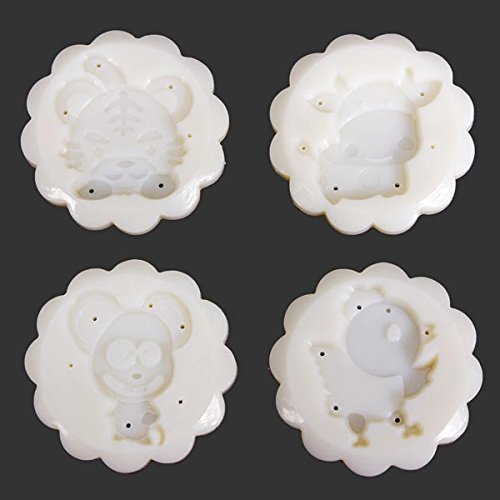 12 Zodiac Moon Cake Mold Hand Pressure Mould Baking Utensils N2