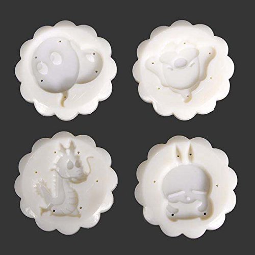 12 Zodiac Moon Cake Mold Hand Pressure Mould Baking Utensils N3