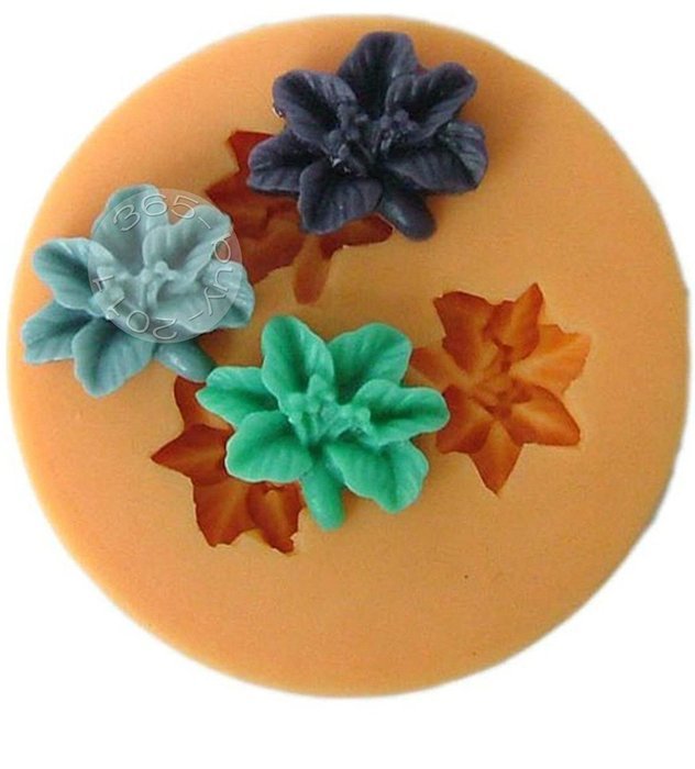 Wedding Flower Decorating Silicone Cutter Mold Fondant Cake Chocolate Fimo Tools