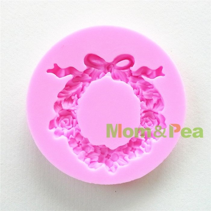 Mom&pea 0642 Floral Hoop Shaped Silicone Mould for Fondant Cake Sugar Paste Cake Decoration 3d Cake Toppers Mold... N2