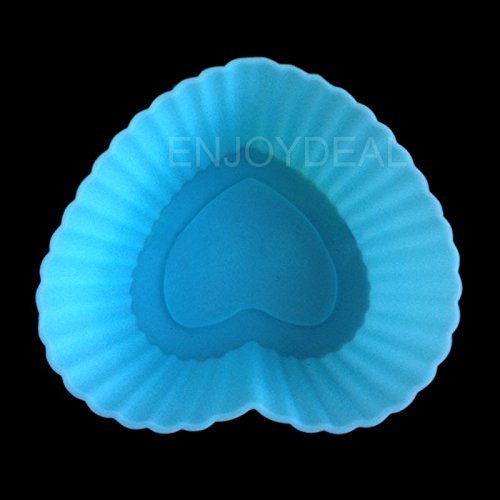 Your Supermart New 10Pcs DIY Baking Tools Cake Cups Silicone Cake Chocolate Mold Heart