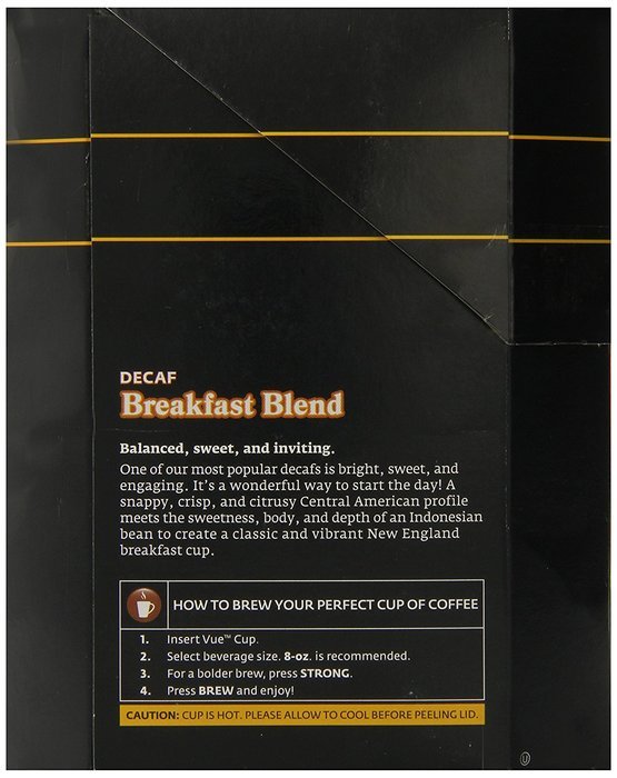 Green Mountain Coffee Breakfast Blend Decaf, Vue Packs for Keurig Vue Brewers (32 Count) N5
