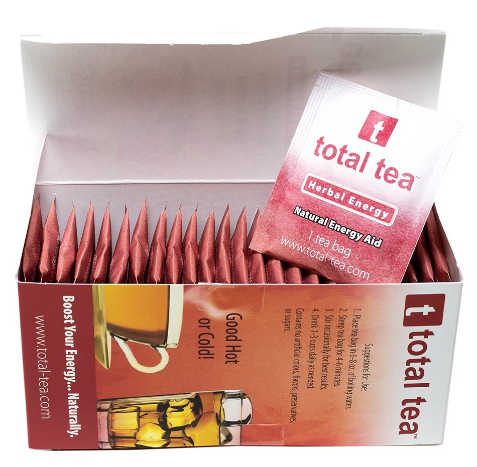 Herbal RED Energy Tea. Dr Recommended Appetite Suppressant. 25 Day Supply. Foil Wrapped for Freshness. 5 All Natural... N5