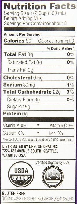 Oregon Chai Tea Latte Concentrate, 32 Fl Oz N4