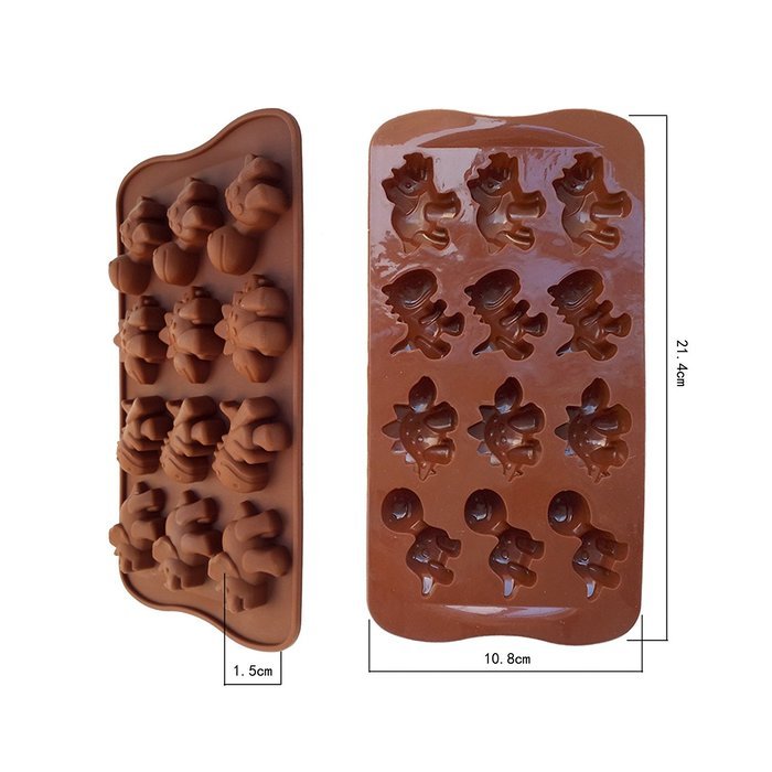 Always Your Chef Dinosaur Era Silicone Candy Making Molds/Chocolates Molds/Ice Cube Trays, Great Molds for Making...