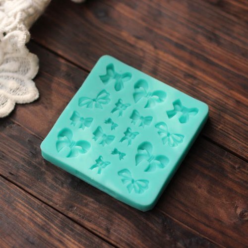 Silicone Bows Cake Mold Cookie Biscuit Jelly Mould N4