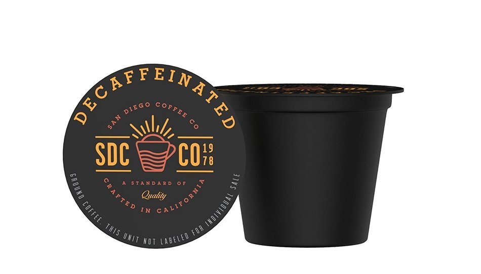 San Diego Coffee Decaf French Roast, Single Serve Cups, 30 Count