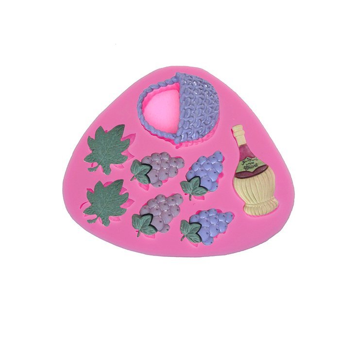 Wocuz WZ1255 Grape Shape Silicone Mold Fondant Mold Cupcake Cake Top Decoration Tool Cake Side Decorating Mold