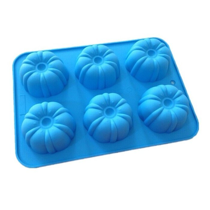 Allforhome(TM) 6 Hallowmas Thanksgiving Pumpkin Silicone Soap Molds Cupcake Baking Mold Polymer Clay Jelly Mold... N2