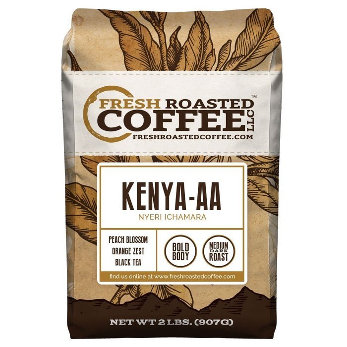 Kenya AA Nyeri Ichamara, Whole Bean, Fresh Roasted Coffee LLC. (2 lb.)