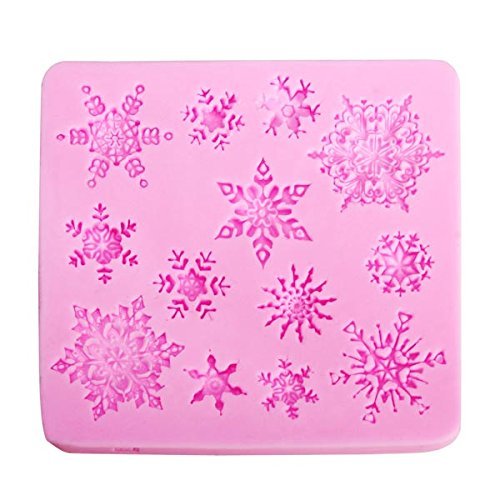 3D Snowflake Fondant Cake Bread Decorating Sugarcraft Silicone Pop Mold Mould DIY Tools N2
