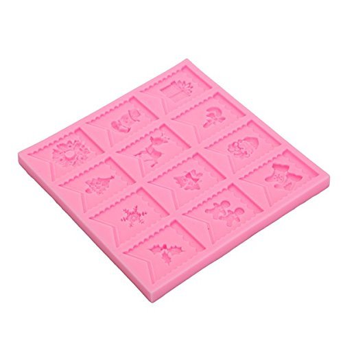 "dipshop Christmas Flag Silicone Mold Fondant Cake Cookie Mould" shopping N6