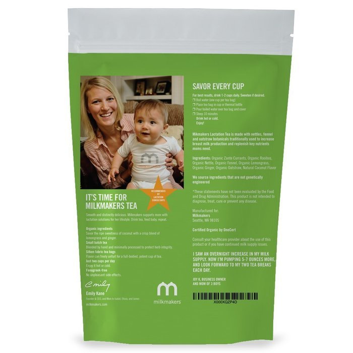 Milkmakers Lactation Tea, 1.23 Ounce, Coconut, 14 Tea Bags N2