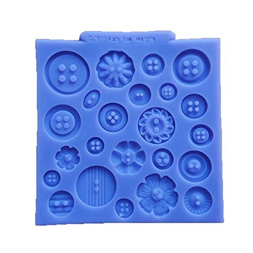 "Silicone Button Cake Sweet Candy Jelly Ice Mold Chocolate Mould Kicthen Baking Decorations Tool" shopping