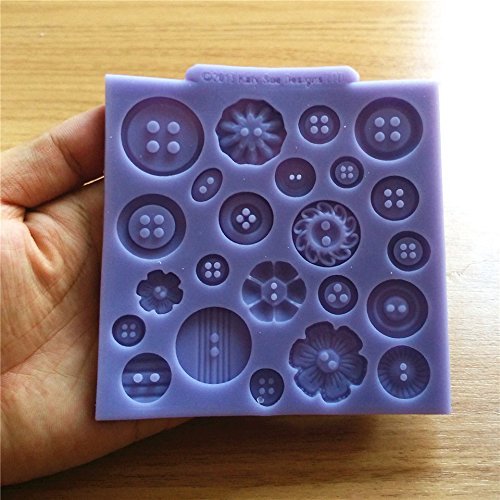 "Silicone Button Cake Sweet Candy Jelly Ice Mold Chocolate Mould Kicthen Baking Decorations Tool" shopping N2