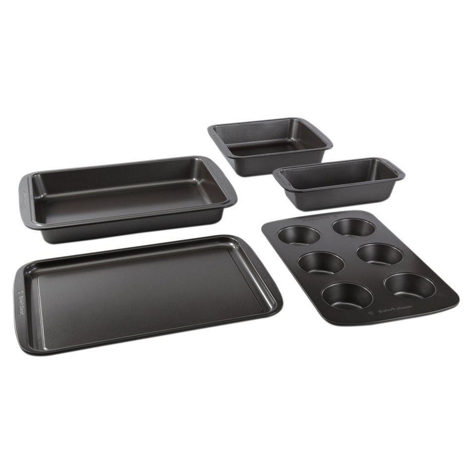 Baker's Secret 1110526 5-Piece Easy Store Bakeware Set