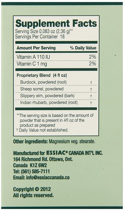 Essiac International Herbal Supplement Powder, 1.5 Ounce N3