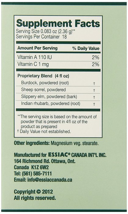 Essiac International Herbal Supplement Powder, 1.5 Ounce N6