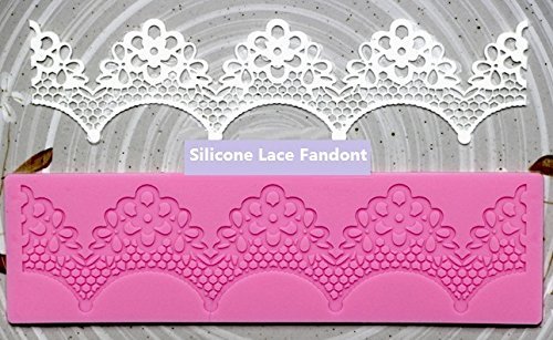Allforhome Sugarcraft Silicone Corolliform Flower Embossing Lace Fondant Mould Cake Decoration Mould Polymer Clay...