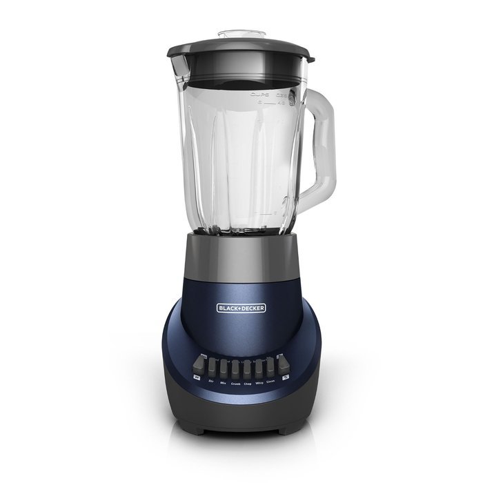 BLACK+DECKER BL1130N FusionBlade Blender with 6-Cup Glass Jar, 12-Speed Settings, Navy Blender