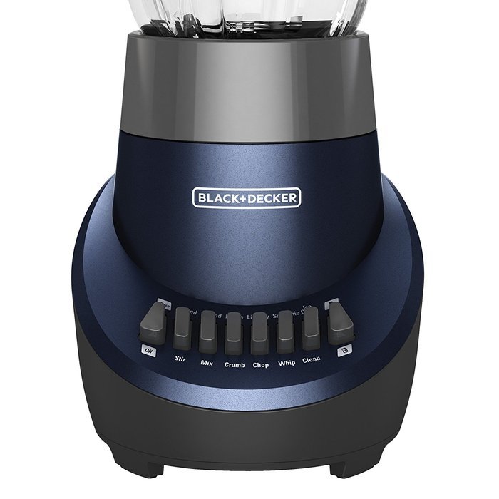BLACK+DECKER BL1130N FusionBlade Blender with 6-Cup Glass Jar, 12-Speed Settings, Navy Blender N5