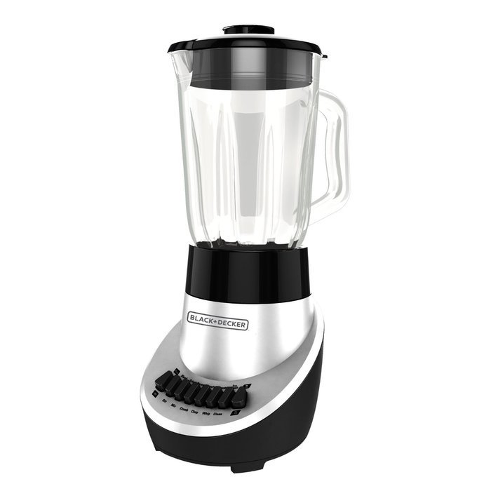 BLACK+DECKER BL1130N FusionBlade Blender with 6-Cup Glass Jar, 12-Speed Settings, Navy Blender N9
