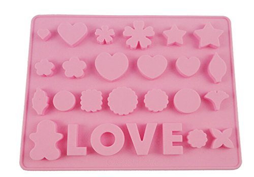 26 Silicone Tray Pop Cake Stick Mould Lollipop Party Cupcake Baking Mold (Pink) N3