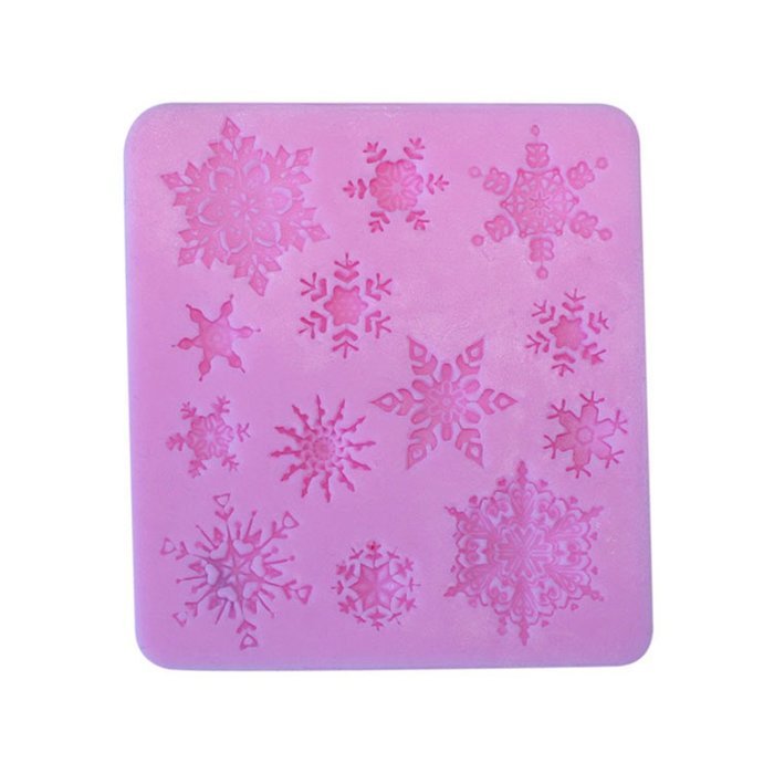 JLHua 3D Cake Mould Multi Cute Snow Shapes Silicone Candy Mould Chocolate Pastry Mold N2
