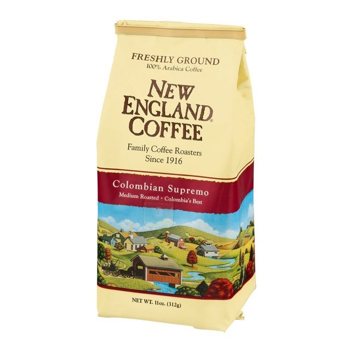 New England Coffee Hazelnut Creme, Decaffeinated, 10 Ounce N9