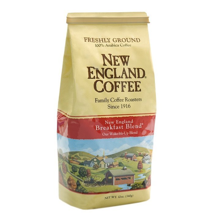 New England Coffee Hazelnut Creme, Decaffeinated, 10 Ounce N22