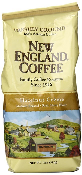 New England Coffee Hazelnut Creme, Decaffeinated, 10 Ounce N23