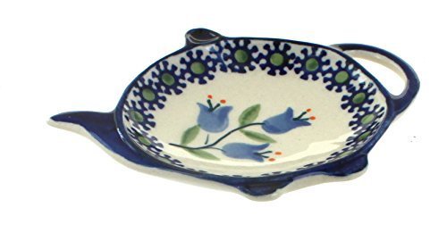 Polish Pottery Tulip Teabag Holder