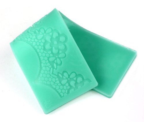 Best (TM) Fashion Green Lace Silicone Mold Cake Decoration Tool for Fondant Cake Cupcake (C)
