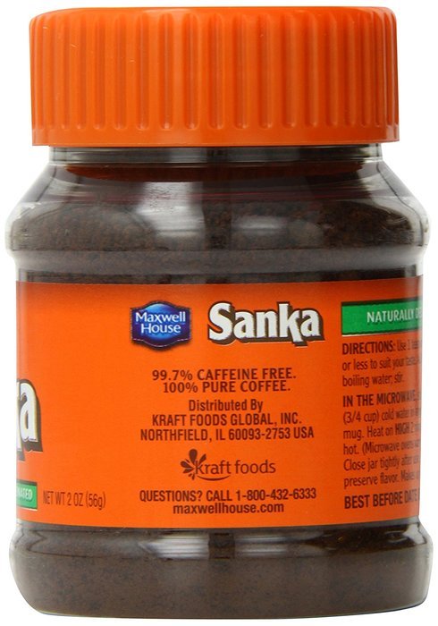 Sanka Instant, Naturally Decaffeinated, 8 oz N3