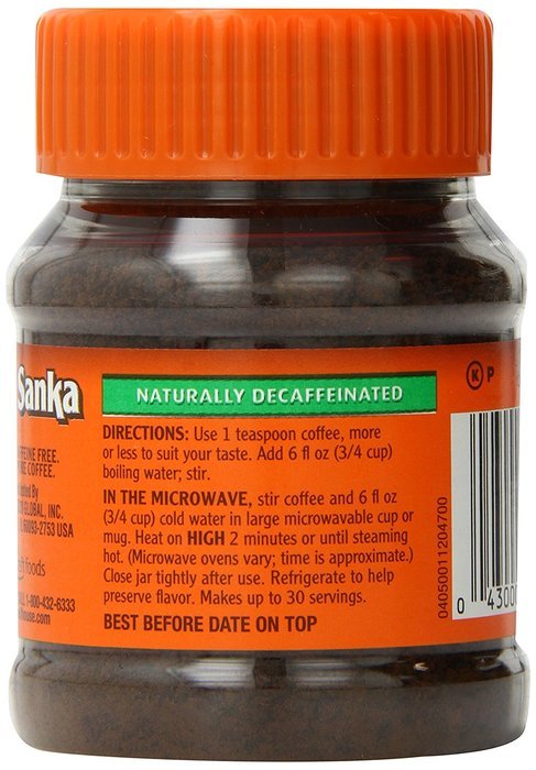 Sanka Instant, Naturally Decaffeinated, 8 oz N4