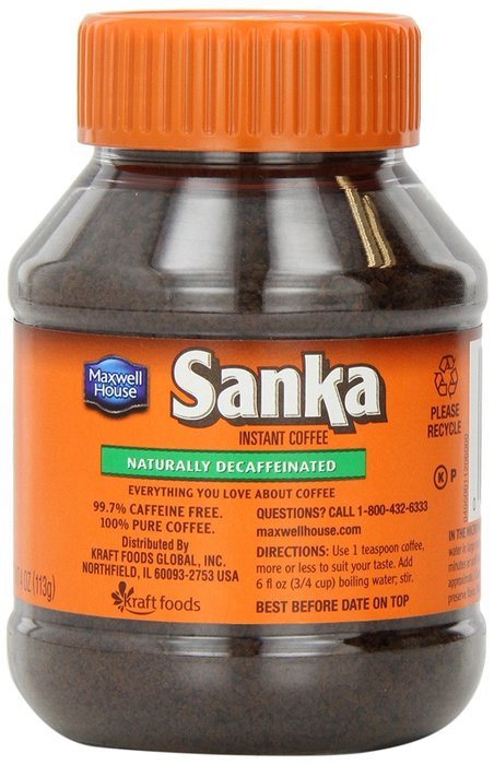 Sanka Instant, Naturally Decaffeinated, 8 oz N15