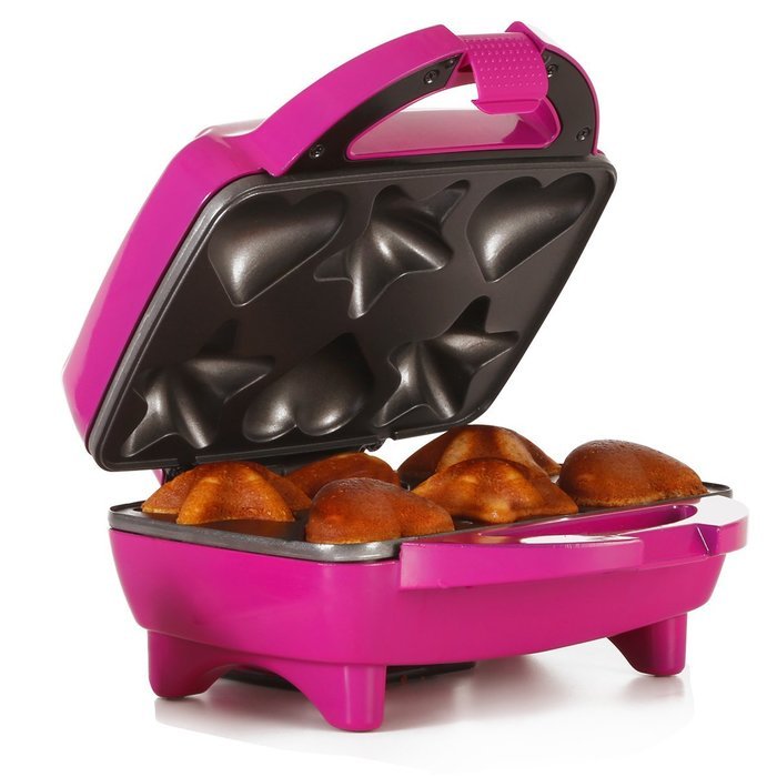 Holstein Housewares HF-09034M Star & Heart Cupcake Maker - Magenta