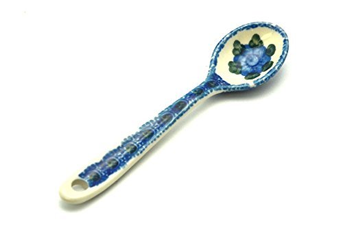 Polish Pottery Spoon - Small - Blue Poppy