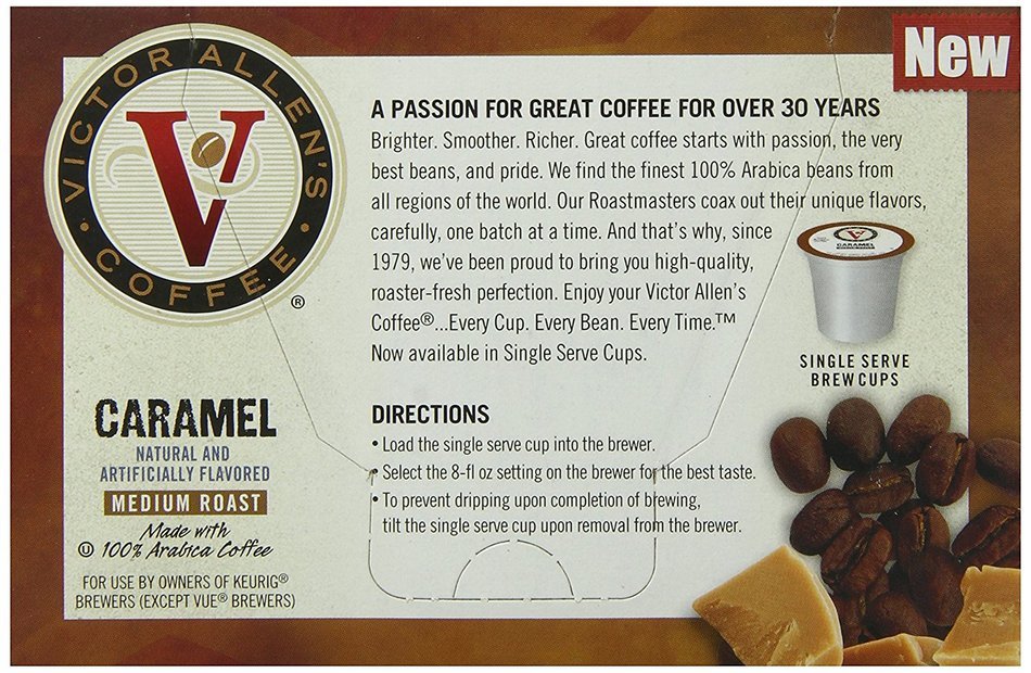 Victor Allen Coffee, Donut Shop Single Serve K-cup, 80 Count (Compatible with 2.0 Keurig Brewers) N13