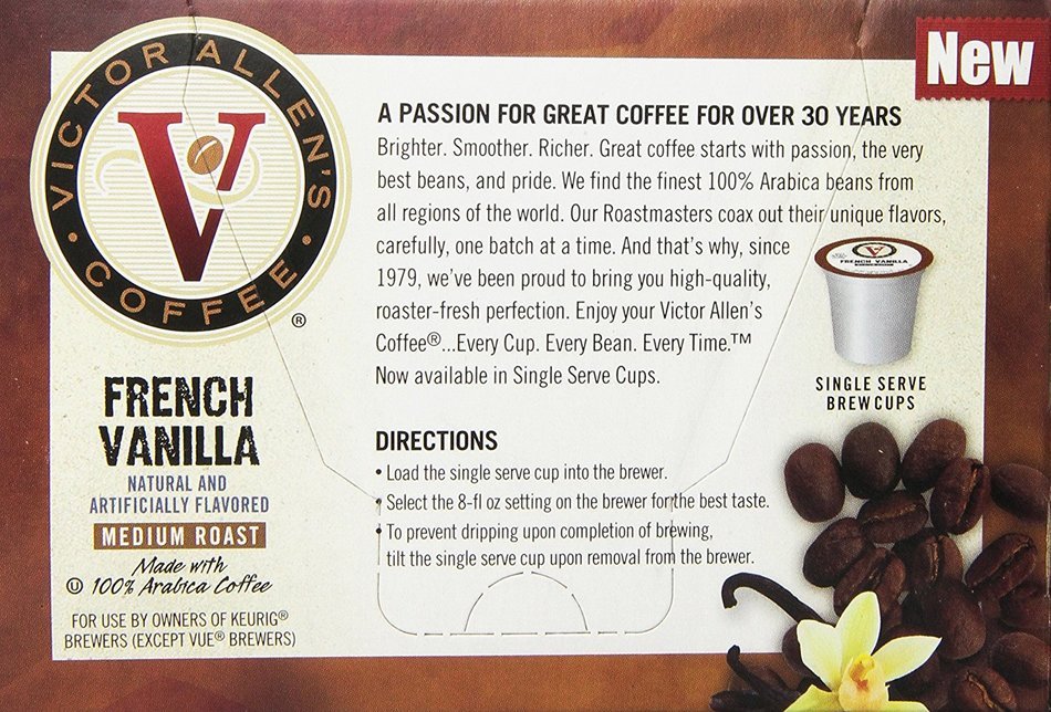Victor Allen Coffee, Donut Shop Single Serve K-cup, 80 Count (Compatible with 2.0 Keurig Brewers) N23