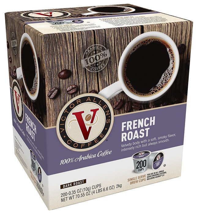 Victor Allen Coffee, Donut Shop Single Serve K-cup, 80 Count (Compatible with 2.0 Keurig Brewers) N25