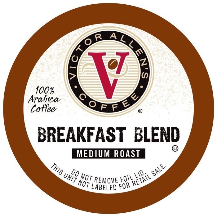Victor Allen Coffee, Donut Shop Single Serve K-cup, 80 Count (Compatible with 2.0 Keurig Brewers) N36
