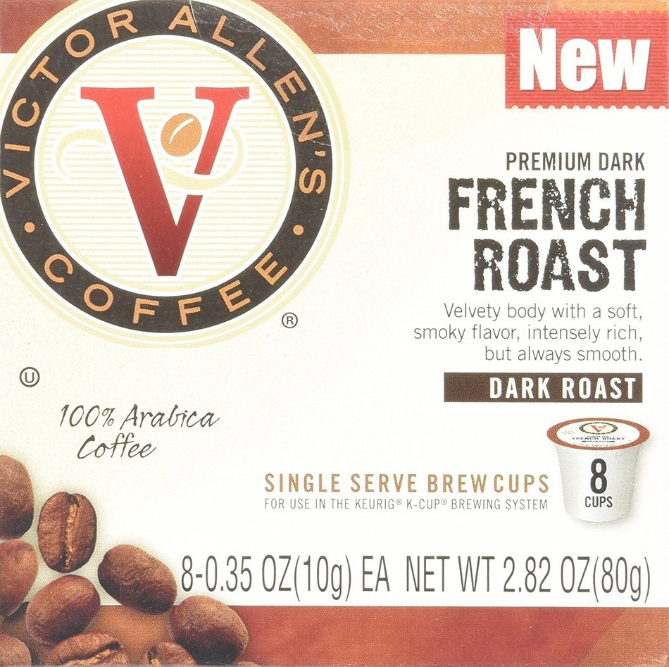 Victor Allen Coffee, Donut Shop Single Serve K-cup, 80 Count (Compatible with 2.0 Keurig Brewers) N39