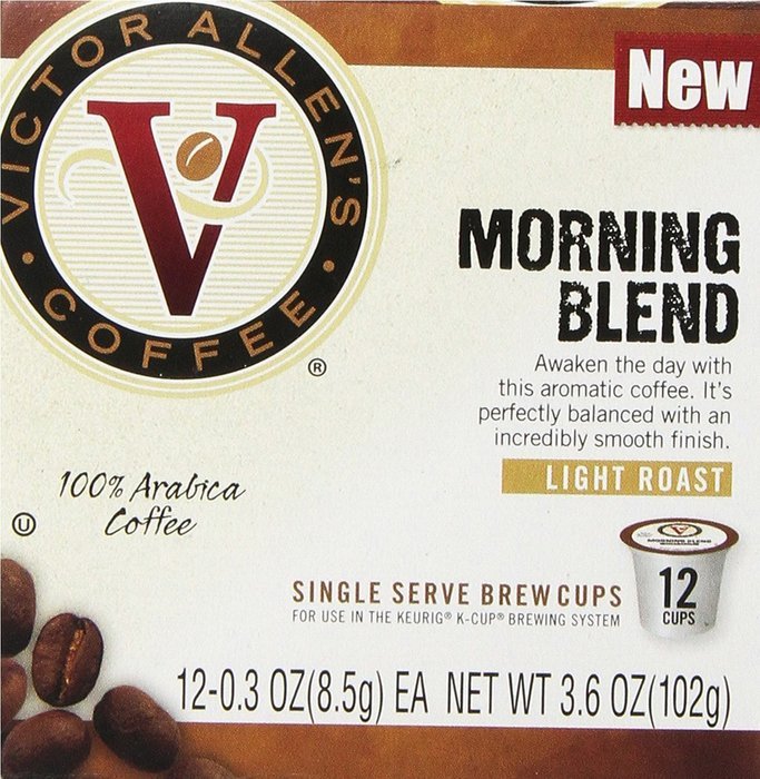 Victor Allen Coffee, Donut Shop Single Serve K-cup, 80 Count (Compatible with 2.0 Keurig Brewers) N48